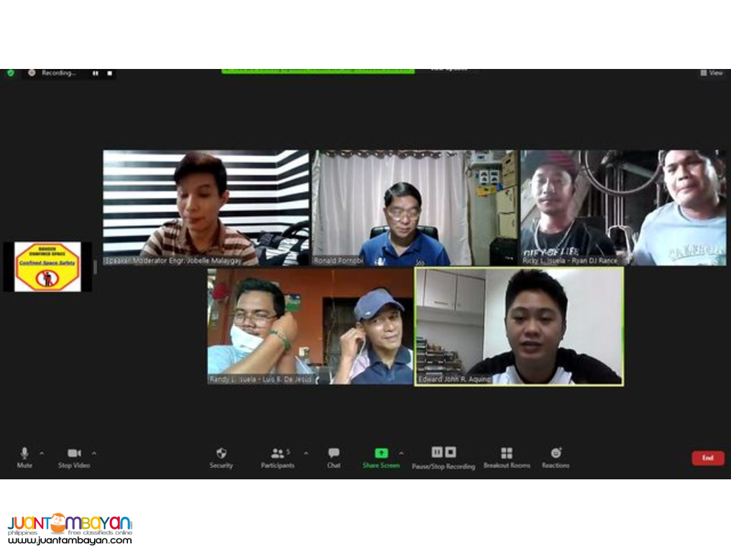 Confined Space Entry Safety Training DOLE Confined Space Training