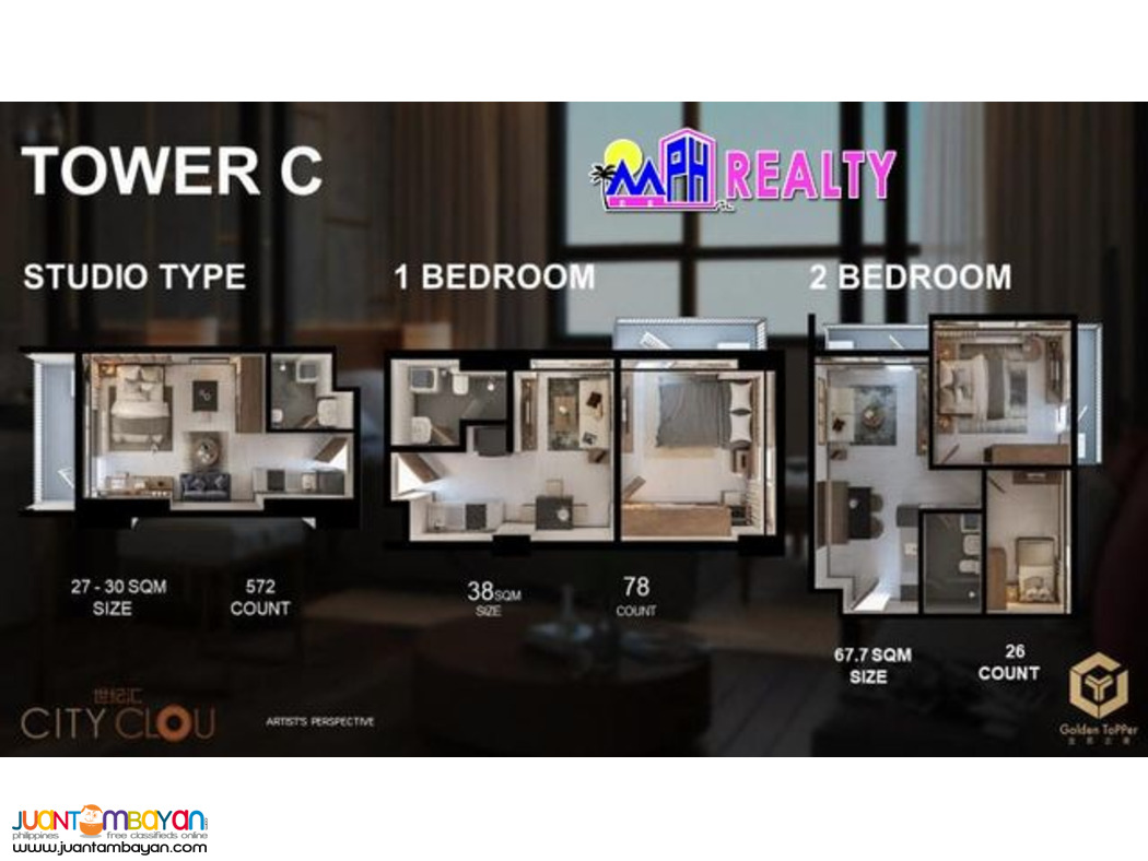 CITY CLOU CONDO - 1 BR UNIT FOR SALE IN CEBU CITY 