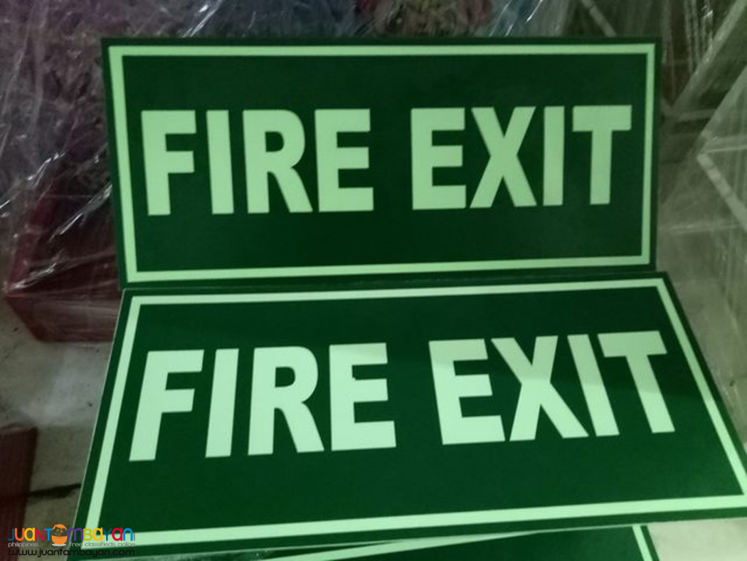 Sticker,Luminous Sticker, Frosted Sticker,Evacuation Plan, Exit Sign