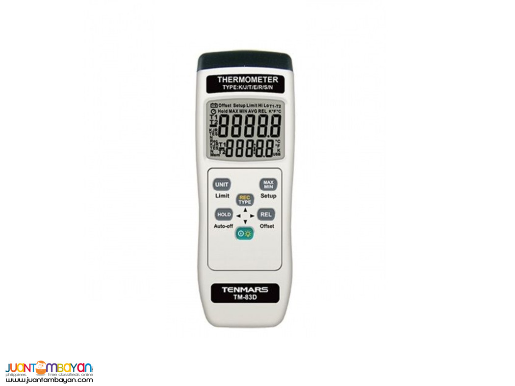 Thermocouple Datalogger, Thermocouple Type K/J/T/E/R/S/N, Tenmars