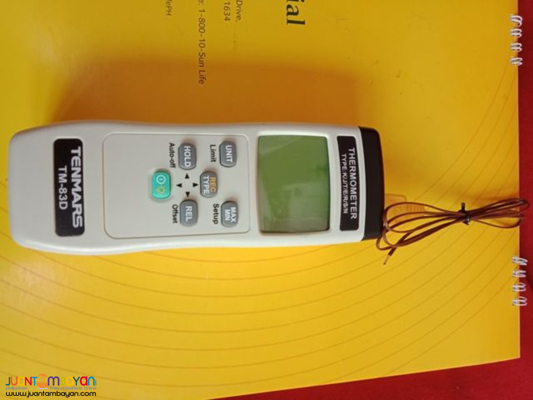 Thermocouple Datalogger, Thermocouple Type K/J/T/E/R/S/N, Tenmars