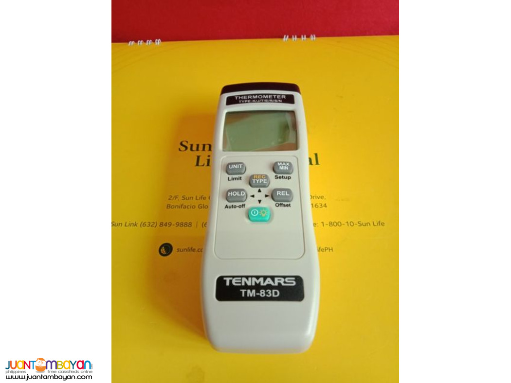 Thermocouple Datalogger, Thermocouple Type K/J/T/E/R/S/N, Tenmars