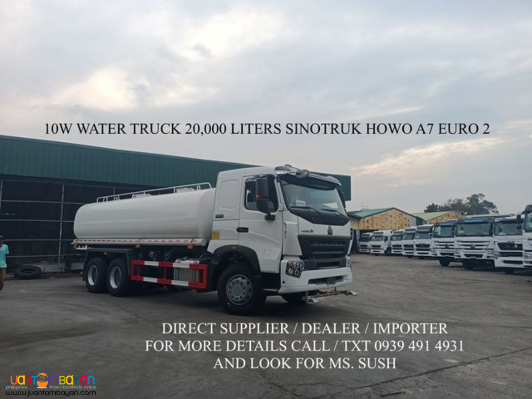 BRAND NEW HOWO A7 WATER TRUCK 20KL FOR SALE
