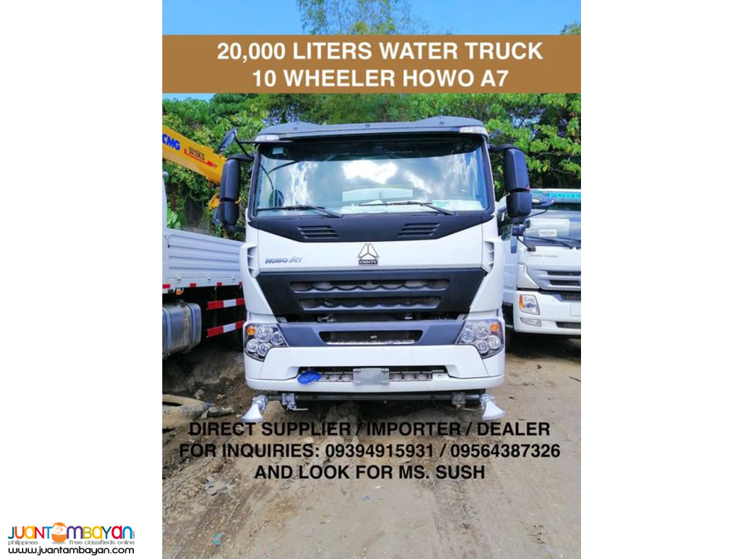 BRAND NEW HOWO A7 WATER TRUCK 20KL FOR SALE