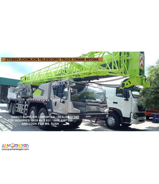 80TONS TELESCOPIC TRUCK MOUNTED CRANE ZOOMLION