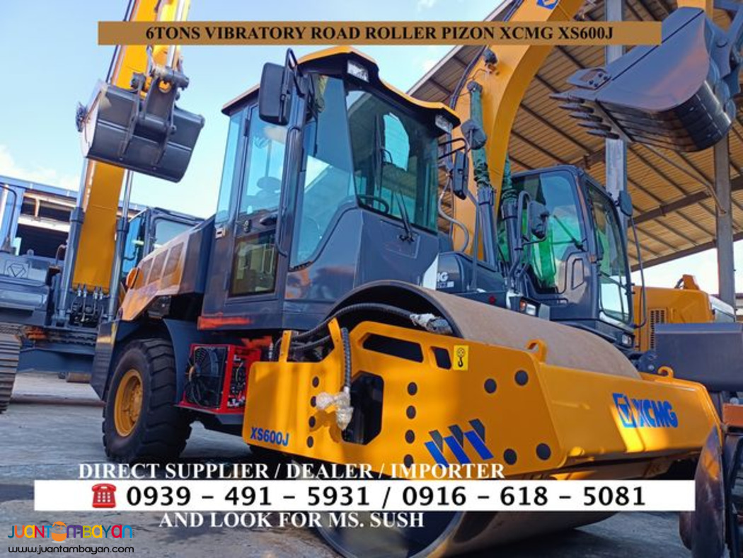 xcmg 6tons vibratory road roller pizon xs600j for sale