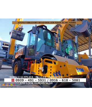 xcmg 6tons vibratory road roller pizon xs600j for sale