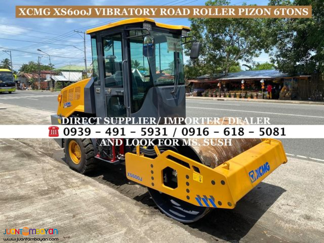xcmg 6tons vibratory road roller pizon xs600j for sale