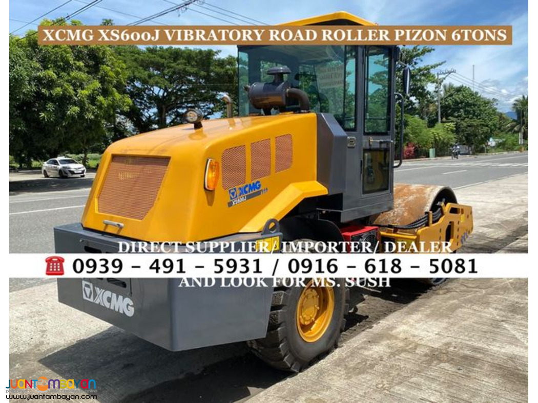 xcmg 6tons vibratory road roller pizon xs600j for sale