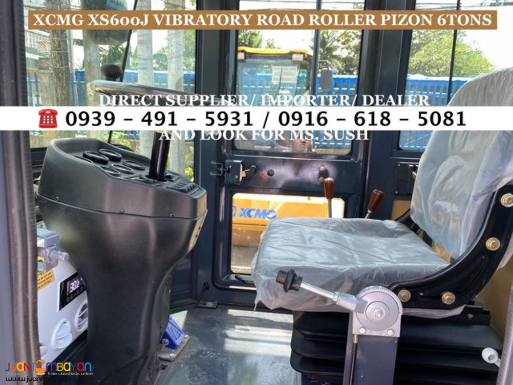 xcmg 6tons vibratory road roller pizon xs600j for sale