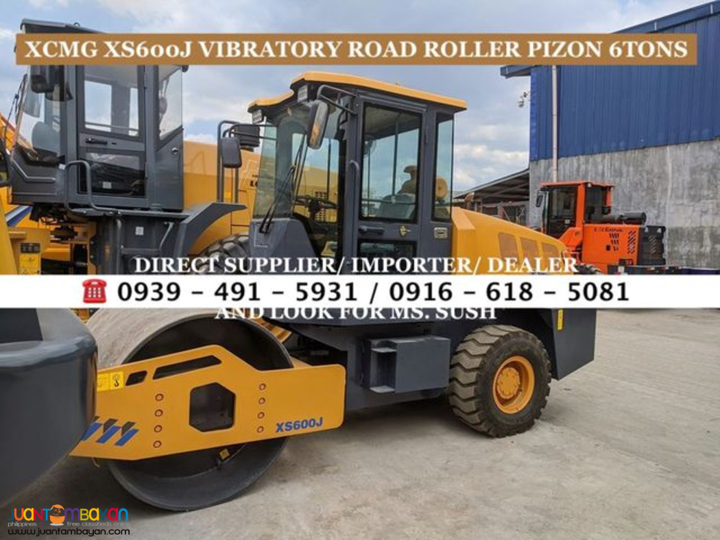 xcmg 6tons vibratory road roller pizon xs600j for sale