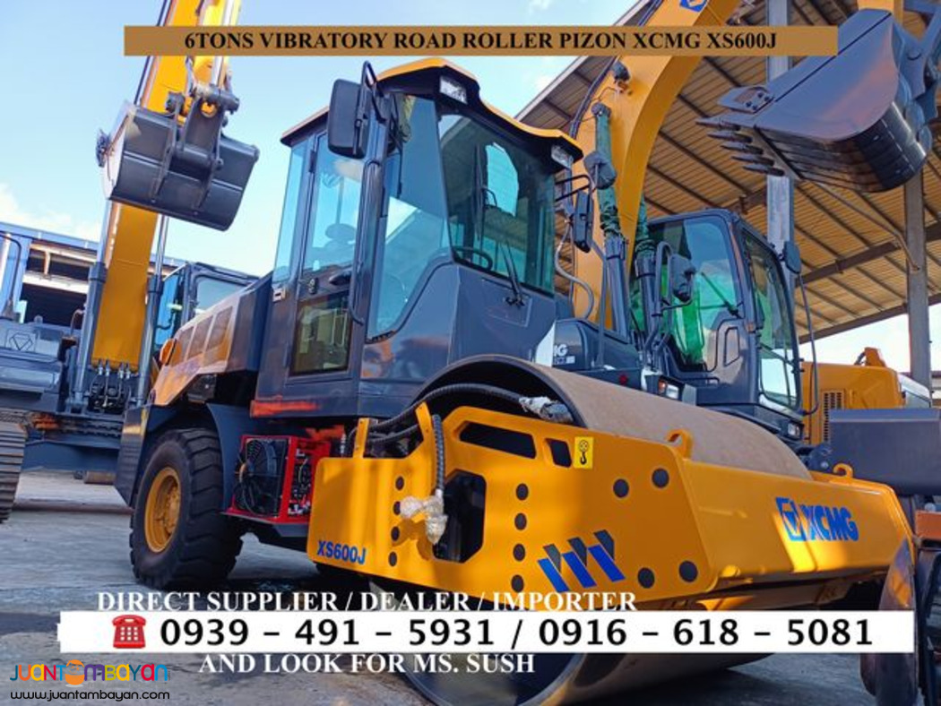 xcmg 6tons vibratory road roller pizon xs600j for sale