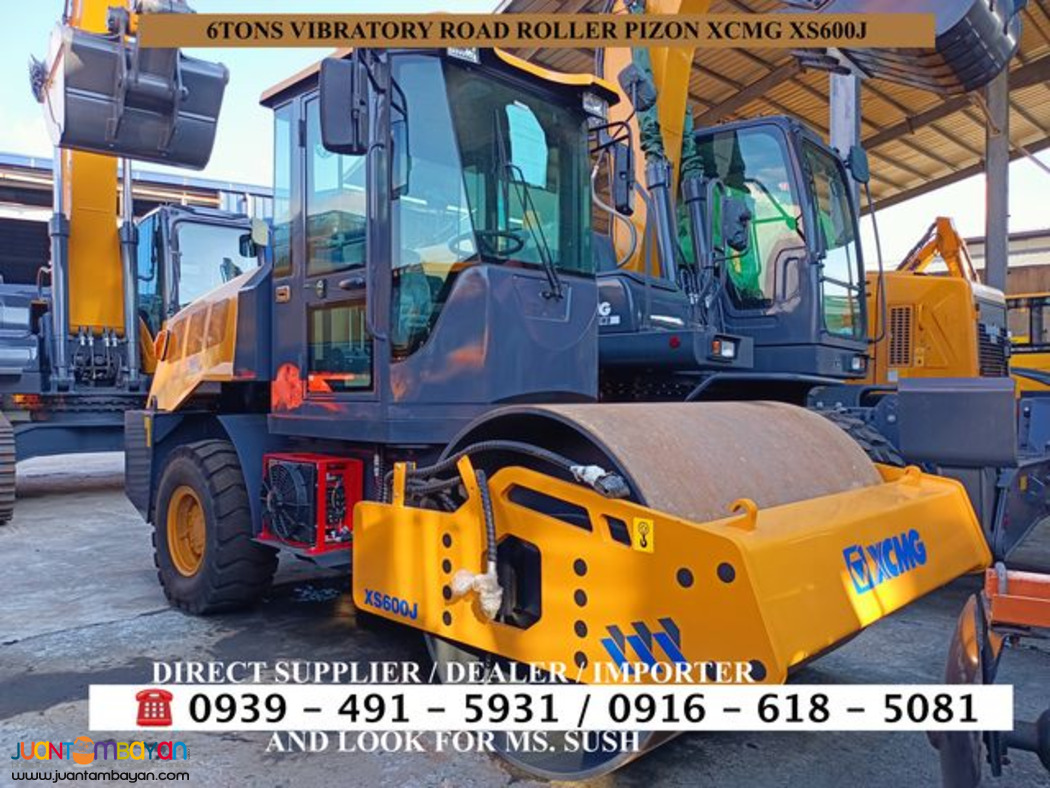 xcmg 6tons vibratory road roller pizon xs600j for sale