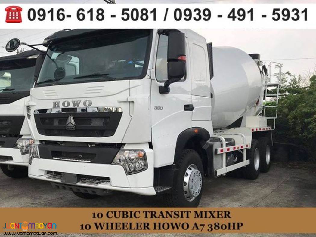 10-Wheeler 10cubic Concrete Mixer Truck /Transit Mixer Truck Howo A7