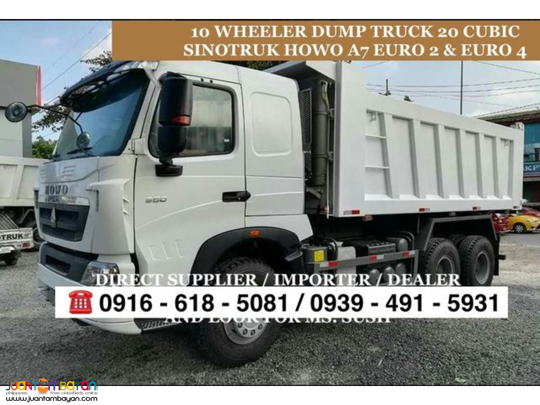 BRAND NEW 1O-WHEELER  DUMP TRUCK 20cubic Howo A7 FOR SALE