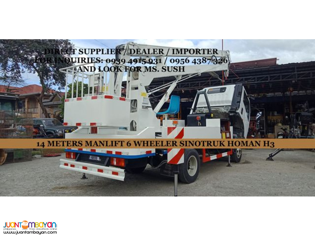 6 WHEELER SINOTRUK 14METERS MAN LIFT HOMAN H3