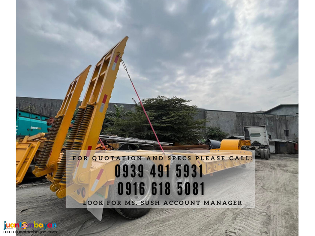 8-wheeler 26ft 45tons Lowbed trailer brand new for sale