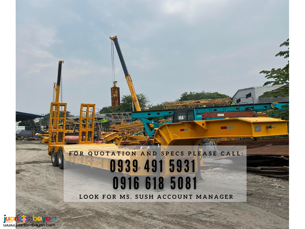 8-wheeler 26ft 45tons Lowbed trailer brand new for sale