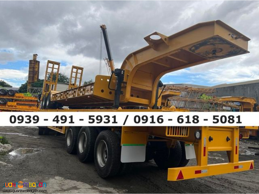 8-wheeler 26ft 45tons Lowbed trailer brand new for sale