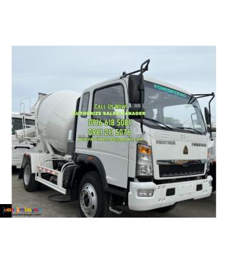 6 wheeler 4cbm transit mixer truck sinotruk brand new for sale
