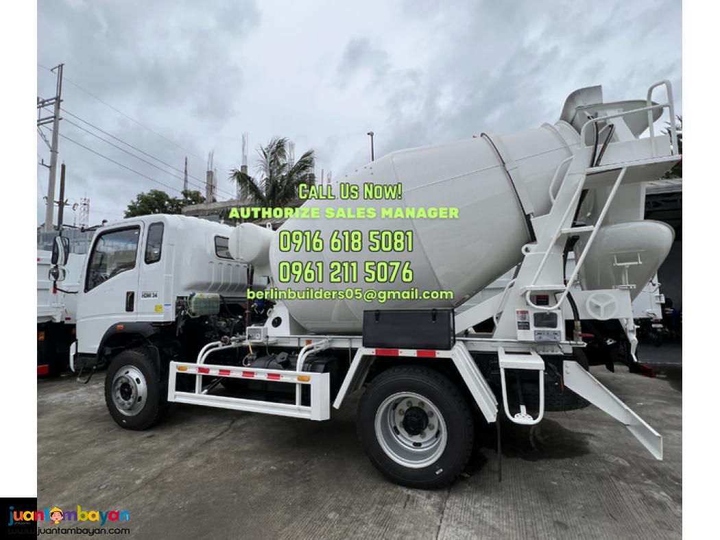 6 wheeler 4cbm transit mixer truck sinotruk brand new for sale