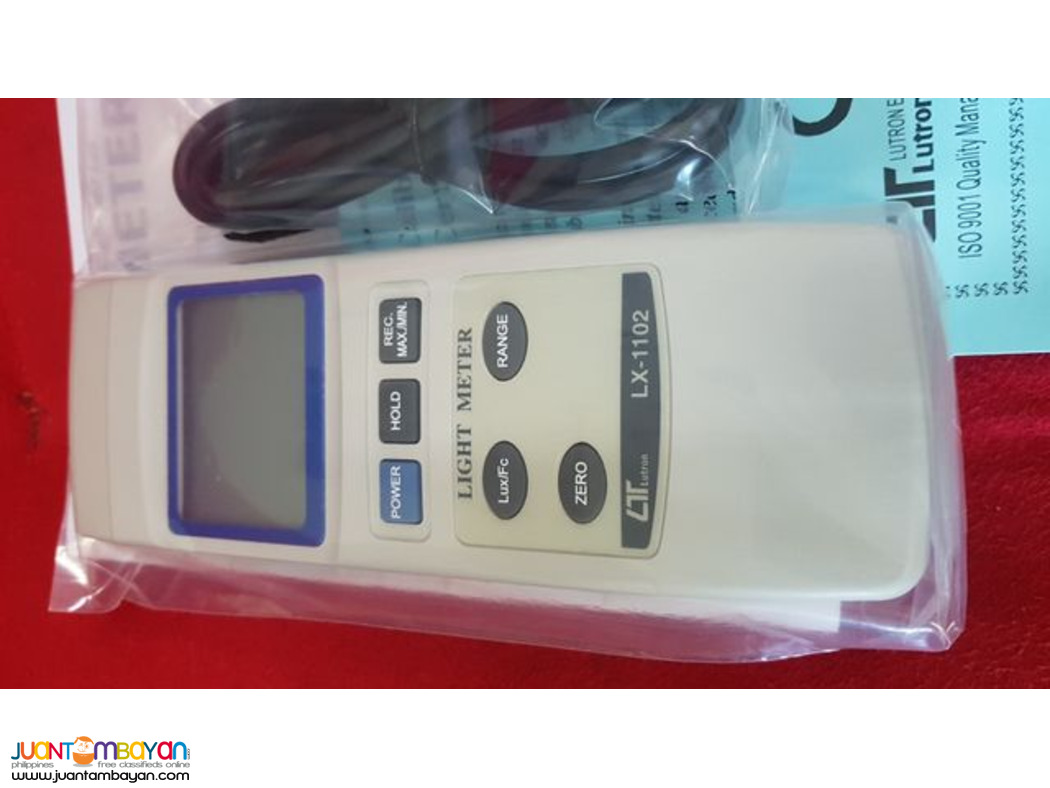 High Resolution Lux Meter, Light Meter, Lutron, LX-1102