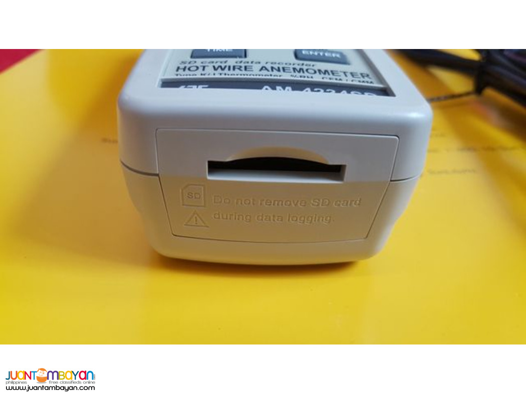 Hot Wire Anemometer, telescopic Anemometer, Datalogger