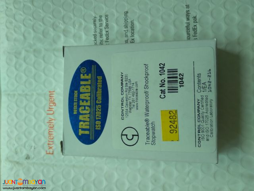 Traceable 1042 Stopwatch, Waterproof, Shockproof, Stopwatch