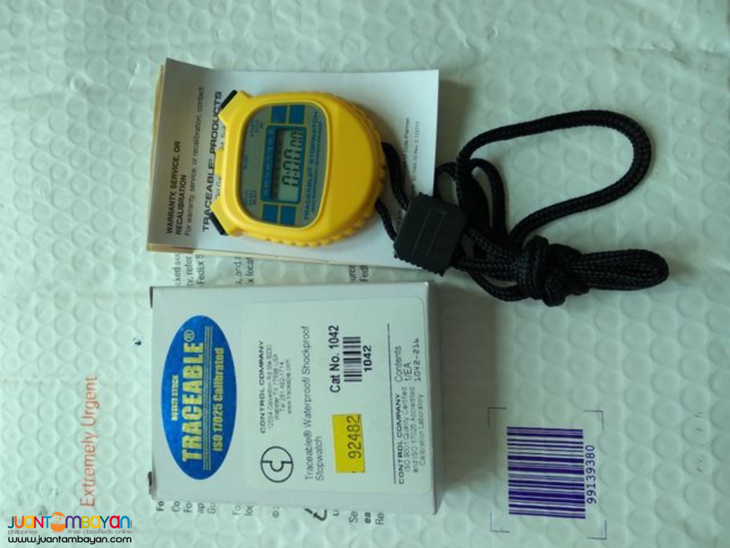 Traceable 1042 Stopwatch, Waterproof, Shockproof, Stopwatch