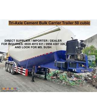 cement bulk carrier 3-axle 45cubic, 50cubic & 52cubic for sale