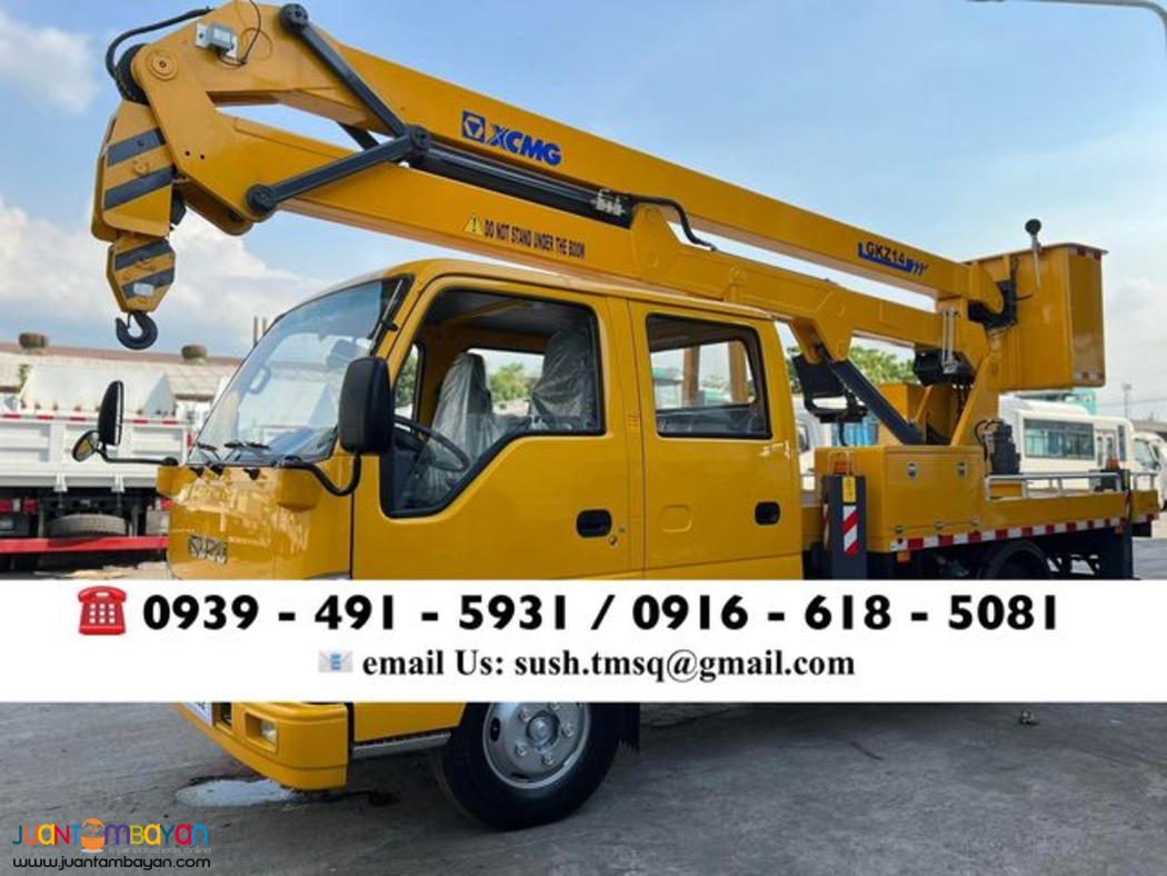 14meters manlift truck double cab isuzu XCMG 6-wheeler 
