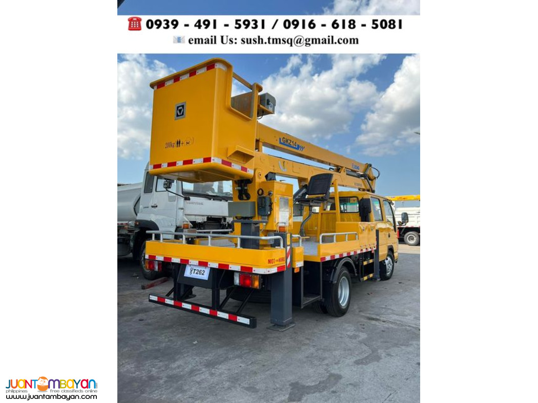 14meters manlift truck double cab isuzu XCMG 6-wheeler 