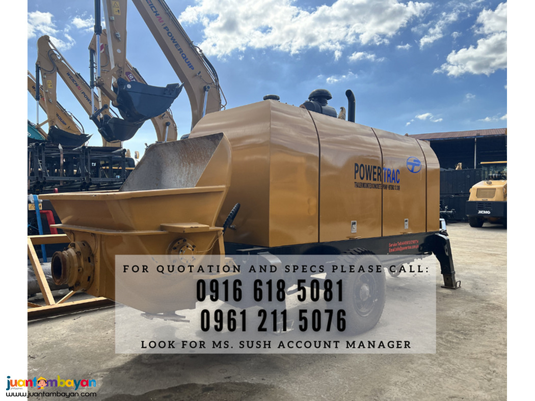 trailer mounted pumpcrete hbts60 60cbm/hr brand new for sale