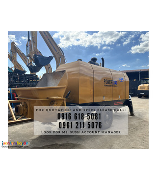 trailer mounted pumpcrete hbts60 60cbm/hr brand new for sale