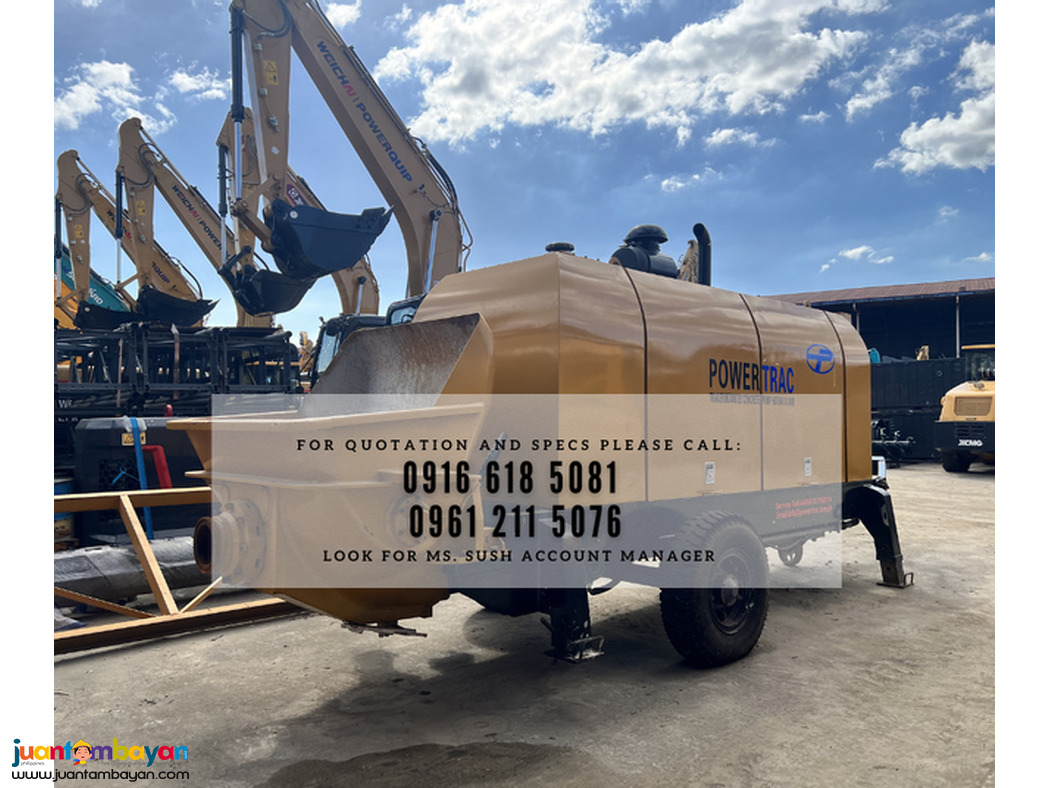 trailer mounted pumpcrete hbts60 60cbm/hr brand new for sale