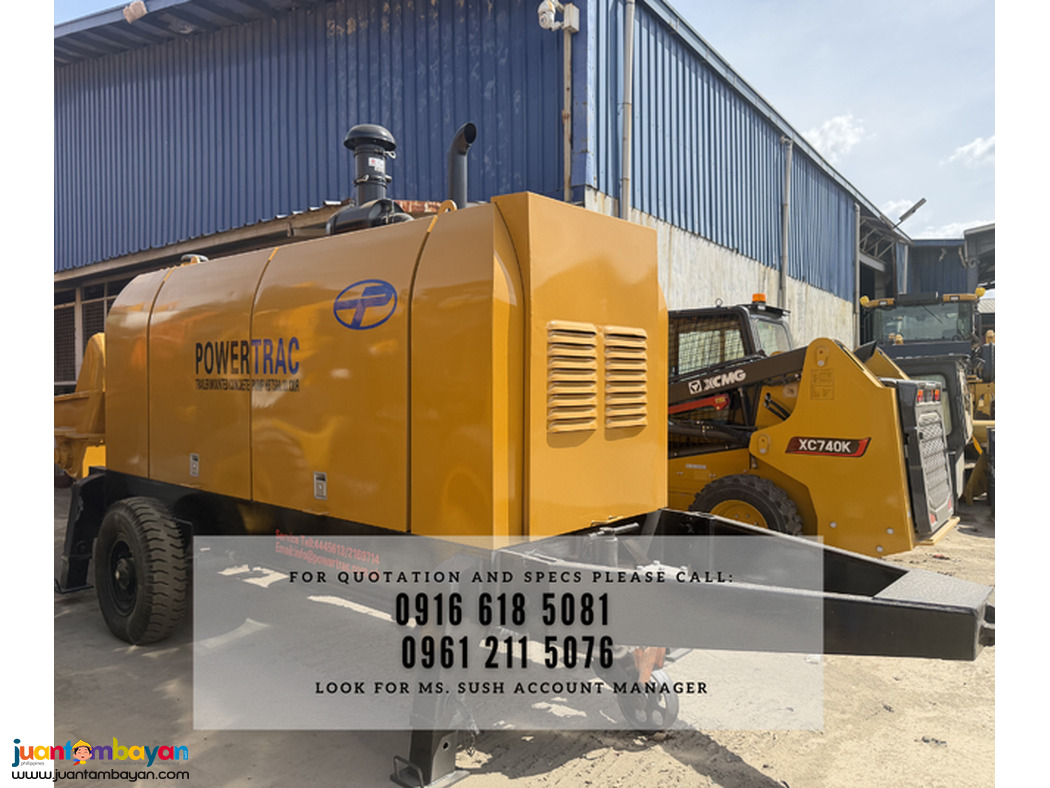 trailer mounted pumpcrete hbts60 60cbm/hr brand new for sale