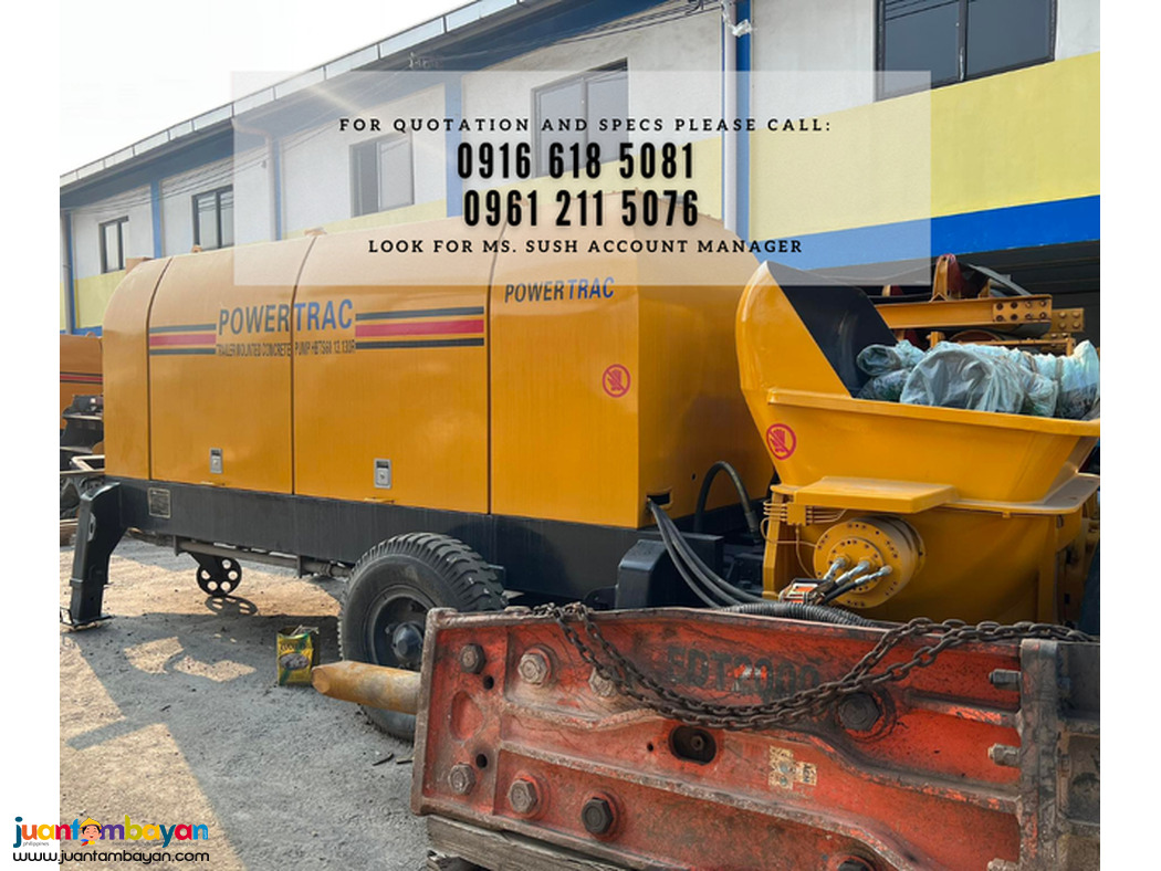 trailer mounted pumpcrete hbts60 60cbm/hr brand new for sale