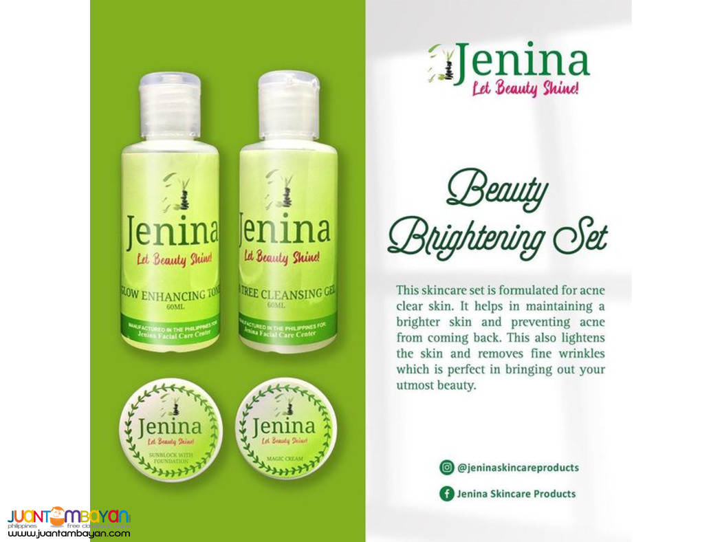 Jenina Acne Skincare (Brightening Set)