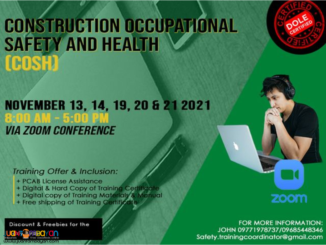 Safety Training Cosh, Bosh, Lcm, Spa & Etc.