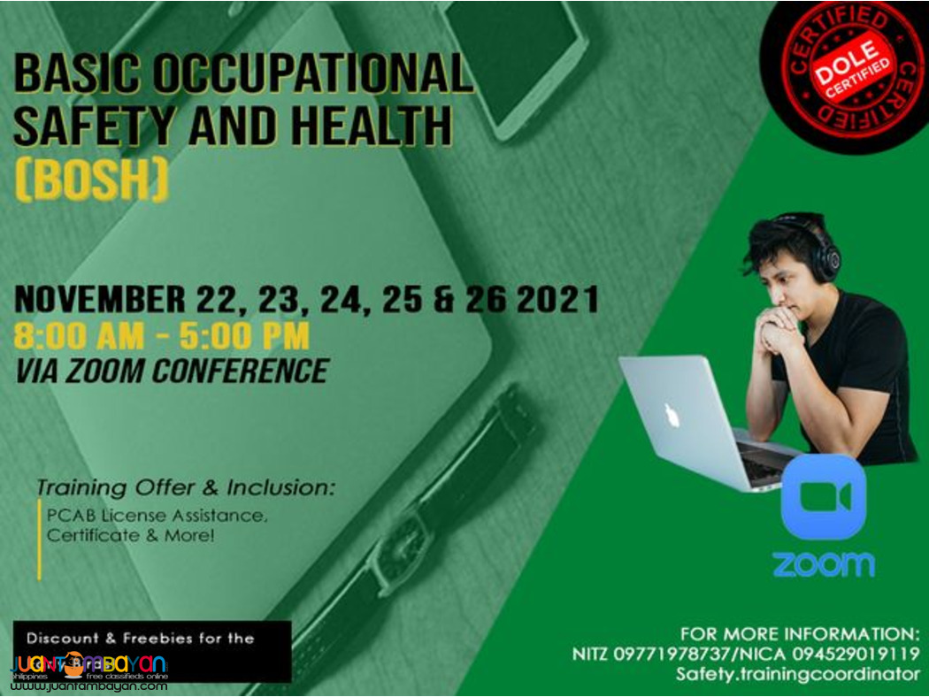 Safety Training - Cosh, Bosh, Lcm, Spa & Etc.