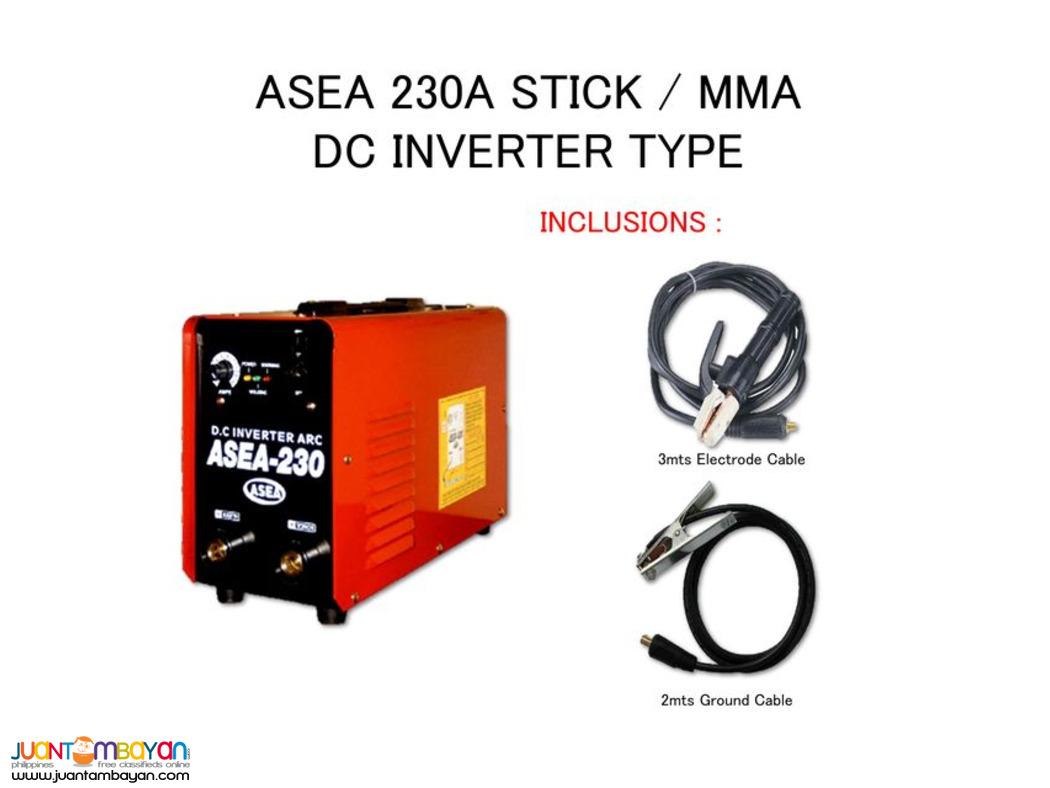 ASEA 230A ARC/STICK/MMA DC Inverter Welding Machine - Made in Korea