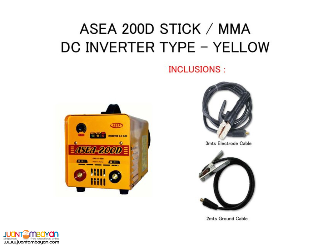 ASEA 200D Portable Welding machine - Inverter Type