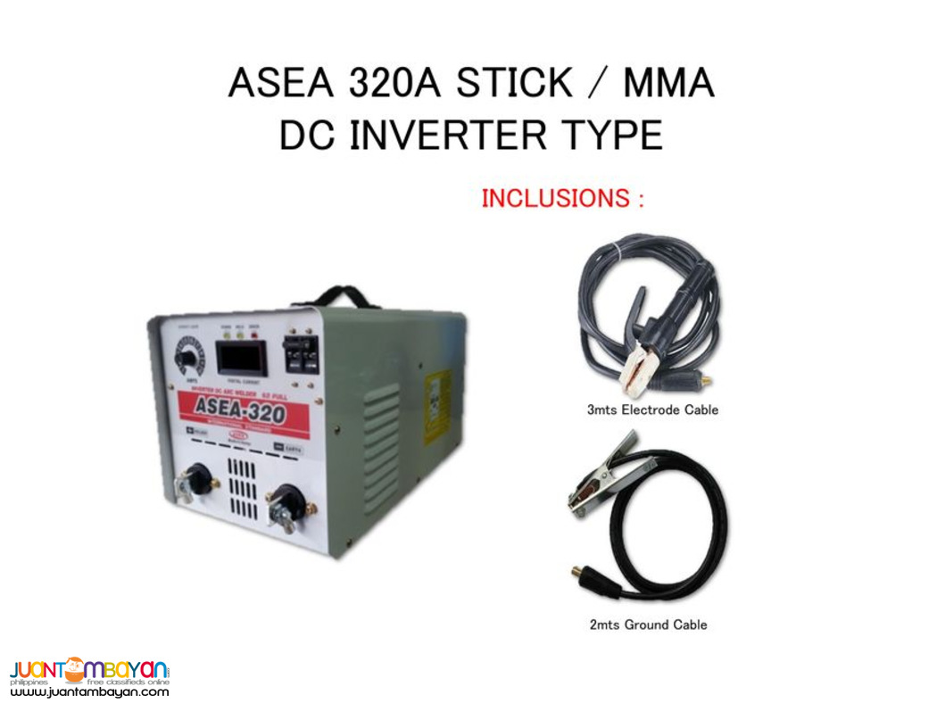 ASEA 320A Stick Welding Machine - Heavy Duty Inverter Type