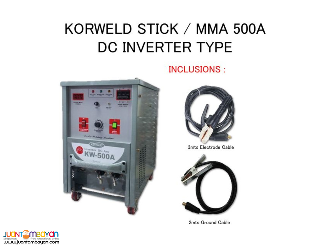 500A ARC/MMA DC Inverter Welding Machine - Korweld