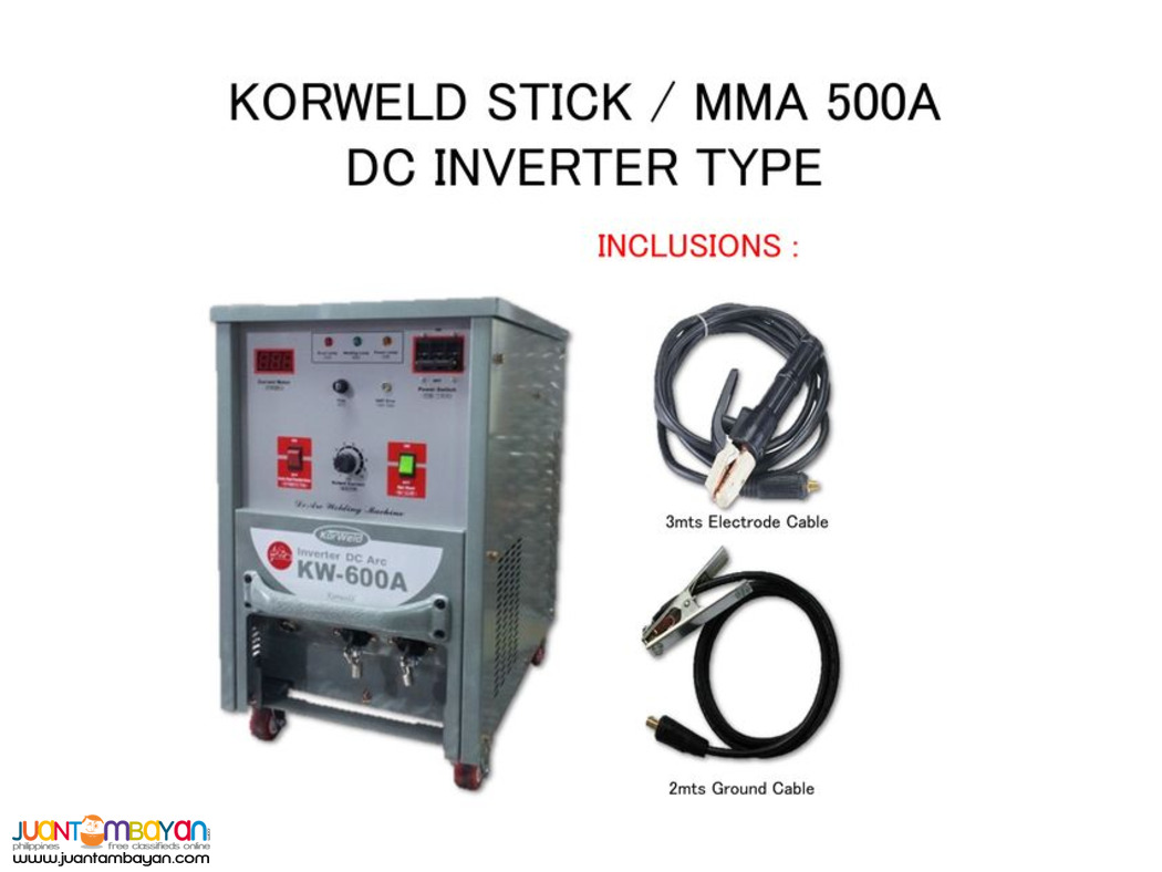 ARC Welding Machine 600A - Korweld DC Inverter Type