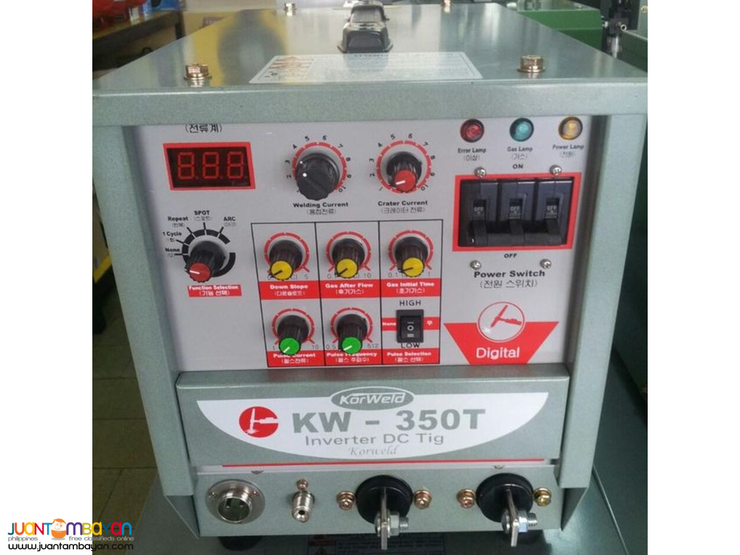 Korweld DC TIG/GTAW 350A Inverter Type Welding Machine 