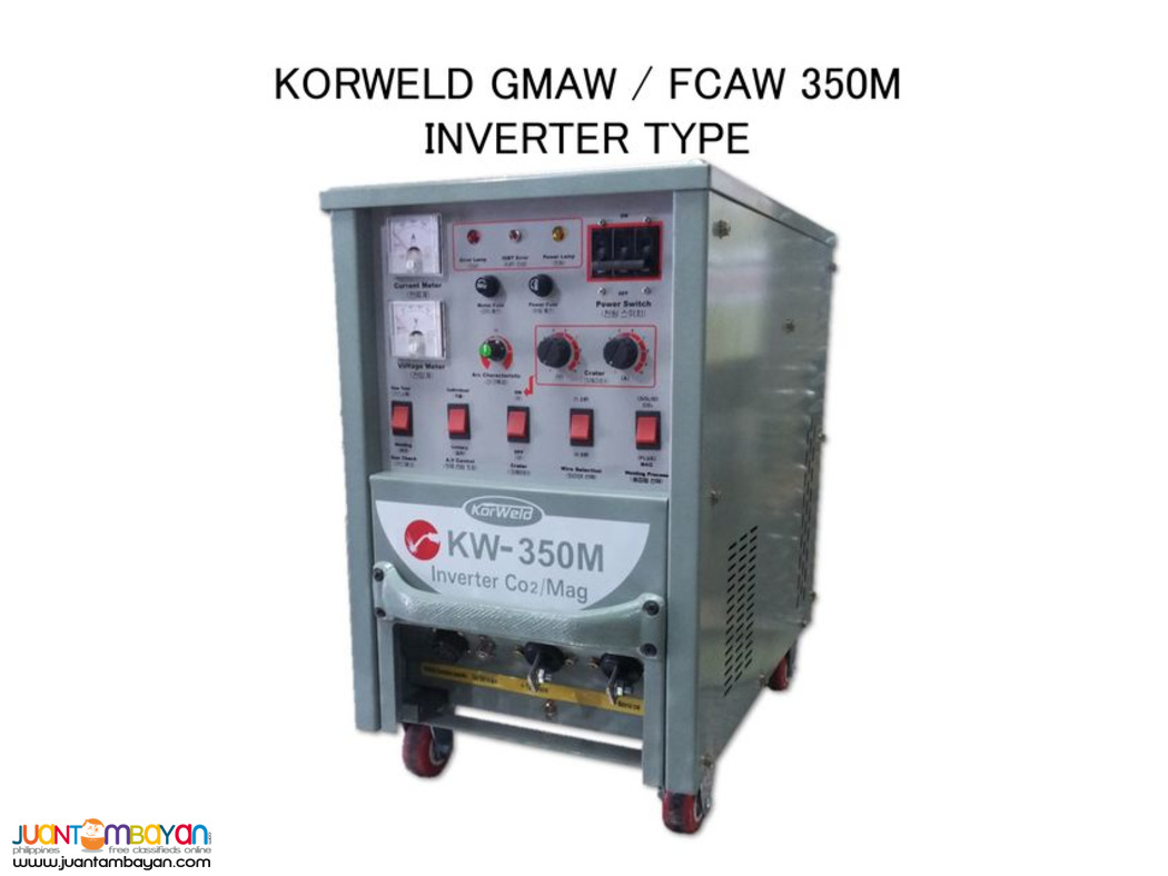 CO2 MIG DC Inverter Welding Machine - GMAW/FCAW - Korweld 350A