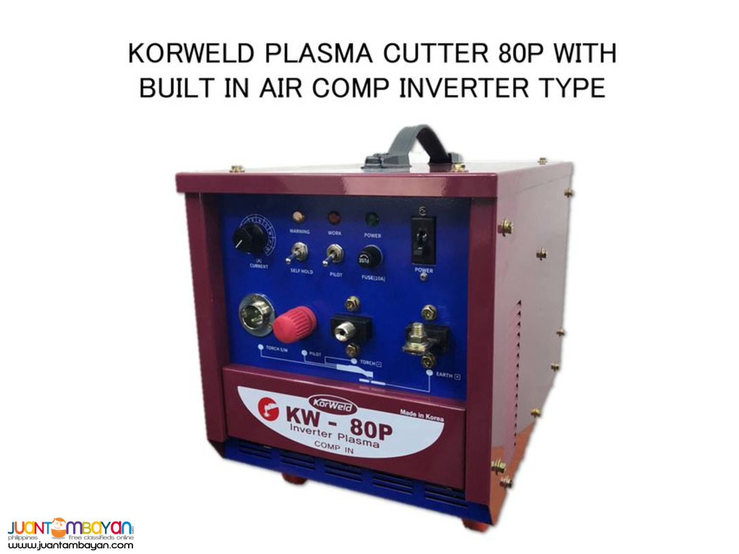 Korweld Plasma Cutter 80P with Built-in Aircompressor DC Inverter