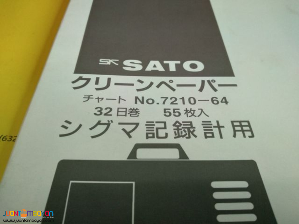 Thermohygrograph Chart Paper, Chart Paper, 7210-64, 7210-62