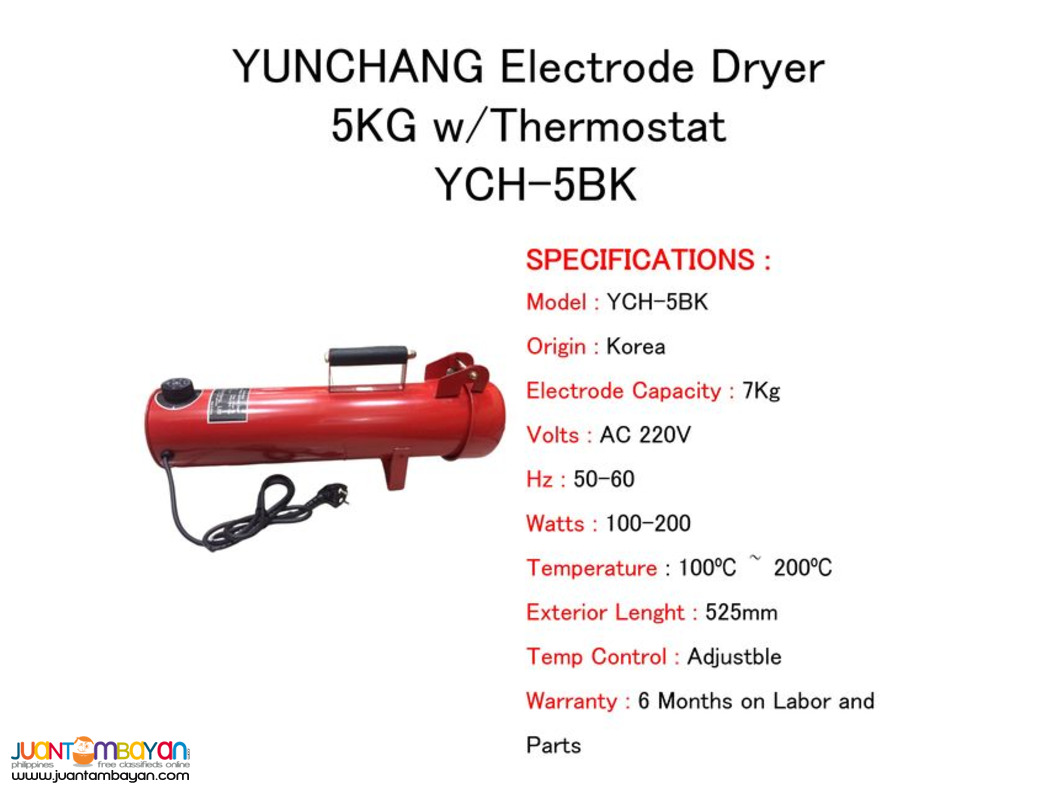 Yunchang Portable Welding Electrode Dryer - 5kg